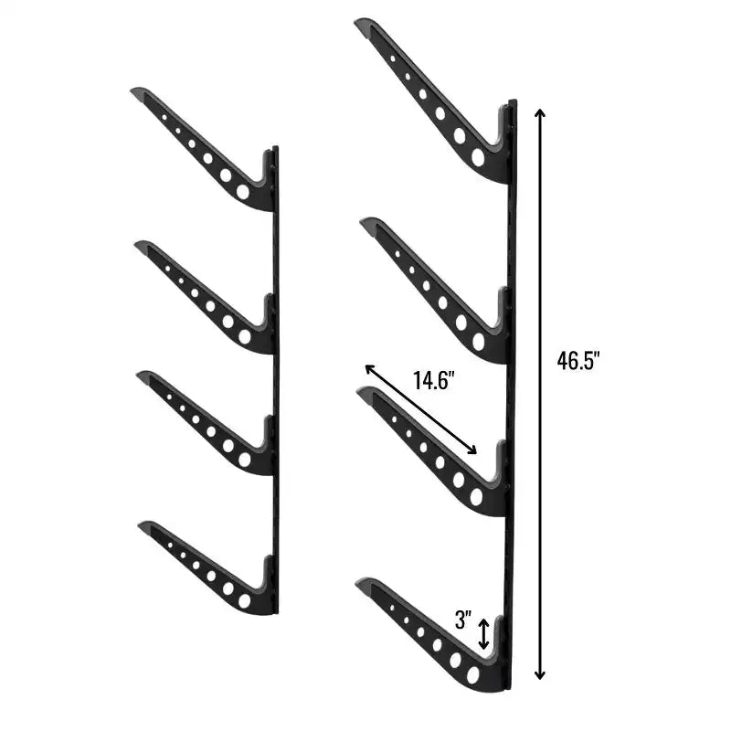 Estante ajustable Outerbanks XSR de 4 niveles para almacenamiento de tablas de surf de pared
