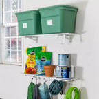 StoreYourBoard 1' x 4' Bristol Garage Wall Mount Shelves | 2-Pack | White