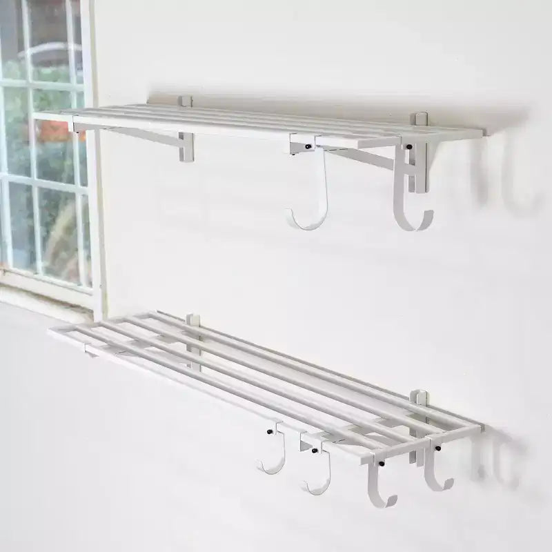 Estantes de pared Bristol de 30 x 120 cm para garaje, paquete de 2, blancos