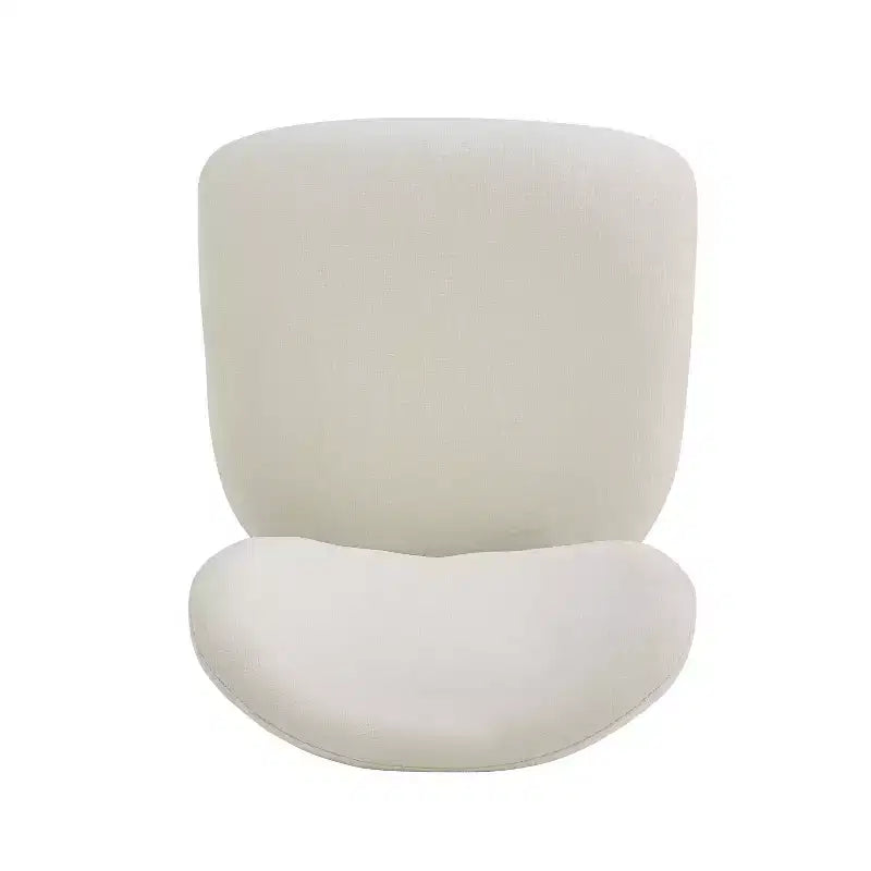 Sillas de comedor tapizadas Sebastian con estructura de hierro, juego de 4, beige/negro