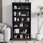 Armario de almacenamiento decorativo de madera de 31x31x16 con estante ajustable, sin puerta, negro