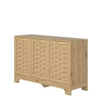 GDFStudio Francis Farmhouse 3 Doors 47.24W Wood Storage Buffet Sideboard/Cabinet with Adjustable Shelf