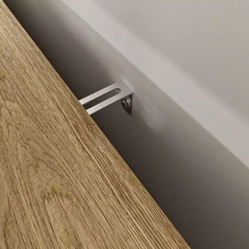 Aparador de madera Francis Farmhouse de 47" con 3 puertas, estante ajustable y tiradores dorados