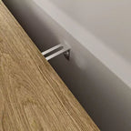 Aparador de madera Francis Farmhouse de 47" con 3 puertas, estante ajustable y tiradores dorados
