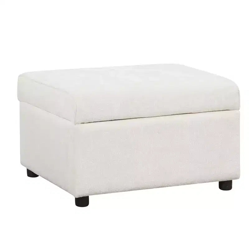 Sofá cama seccional moderno de 112" con otomana de almacenamiento, carga USB y 3 almohadas