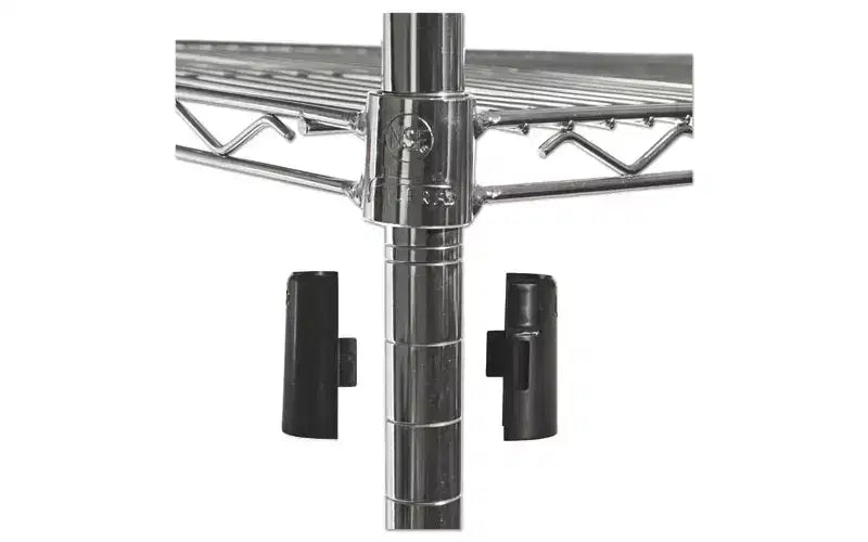 Estante de alambre de 4 niveles con certificación NSF con ruedas, 122 cm ancho x 46 cm prof. x 183 cm alto, plateado
