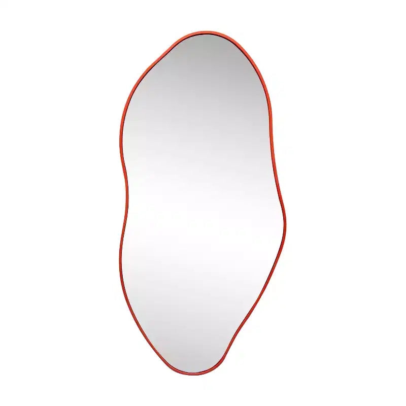 Espejo decorativo de pared con marco asimétrico irregular Everly, estilo art déco