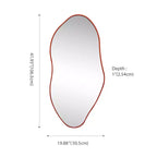 Espejo decorativo de pared con marco asimétrico irregular Everly, estilo art déco