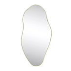 Espejo decorativo de pared con marco asimétrico irregular Everly, estilo art déco