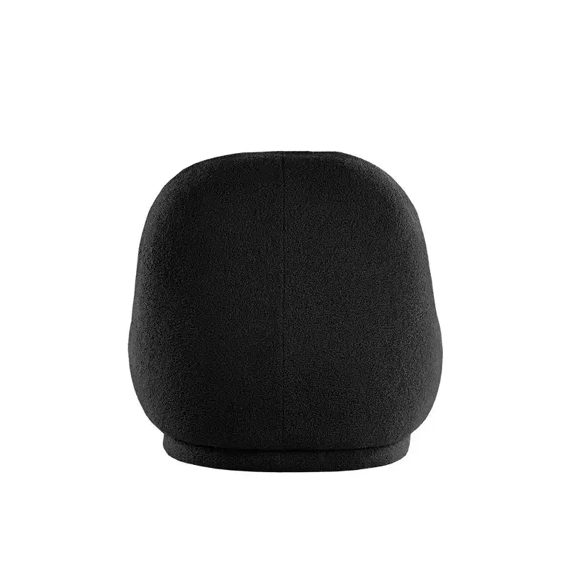 Sillón auxiliar Morro Boucle sin brazos, estructura de madera de acacia, contemporáneo
