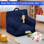 Sofá puf para niños con espuma viscoelástica, suave, cómodo y resistente a la deformación, adecuado para salas de estar, dormitorios y apartamentos