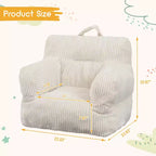 Sofá puf para niños con espuma viscoelástica, suave, cómodo y resistente a la deformación, adecuado para salas de estar, dormitorios y apartamentos