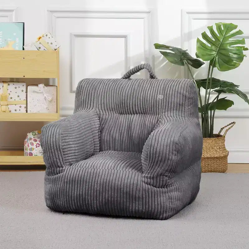 Sofá puf para niños con espuma viscoelástica, suave, cómodo y resistente a la deformación, adecuado para salas de estar, dormitorios y apartamentos