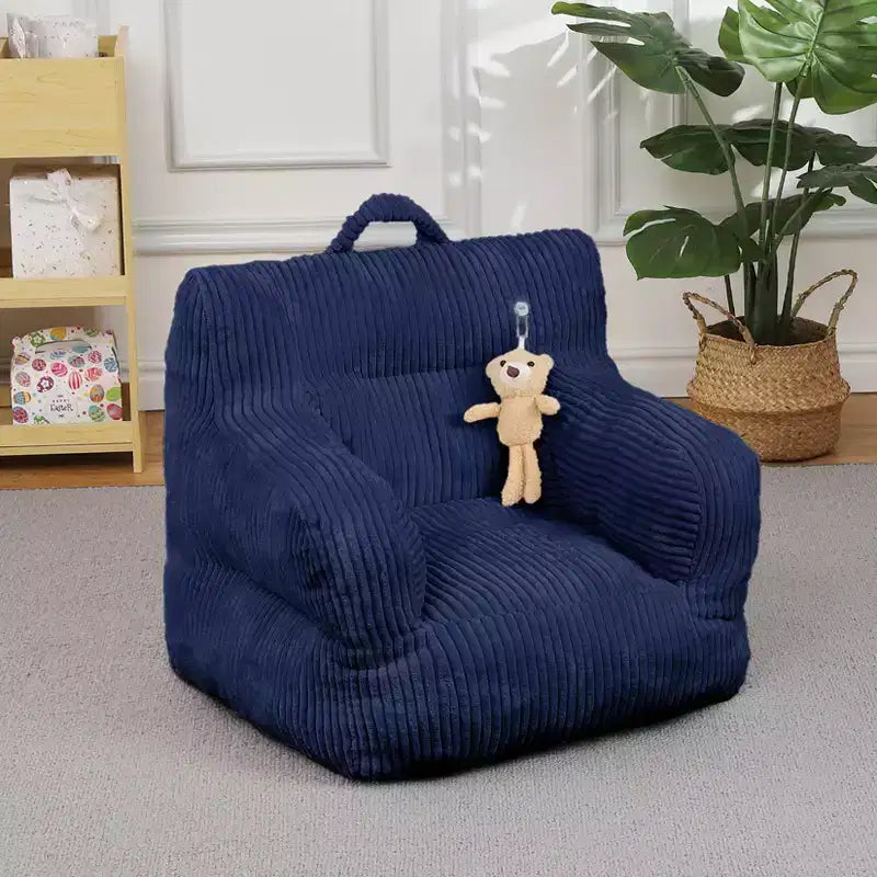 Sofá puf para niños con espuma viscoelástica, suave, cómodo y resistente a la deformación, adecuado para salas de estar, dormitorios y apartamentos
