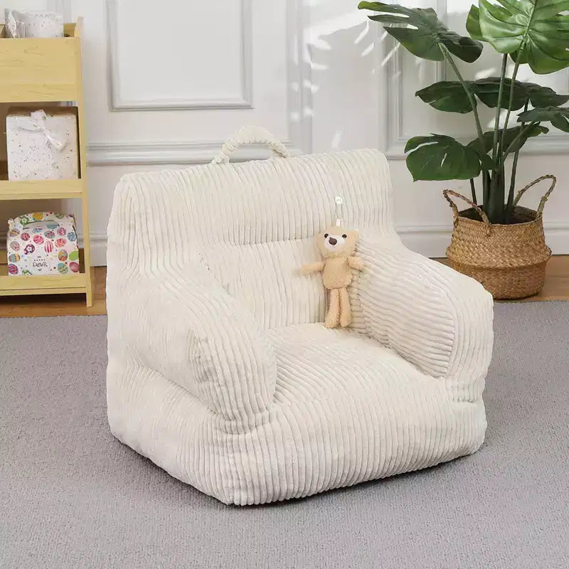 Sofá puf para niños con espuma viscoelástica, suave, cómodo y resistente a la deformación, adecuado para salas de estar, dormitorios y apartamentos