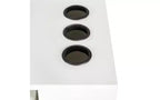 Tocador moderno minimalista de 39" con 2 cajones y gabinete, blanco