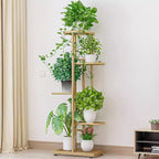 5-Tier Metal Plant Stand Rack, Multi-Shelf Flower Pot Holder, Heavy Duty Corner Display for Indoor/Outdoor, Living Room, Balcony, Garden, Patio