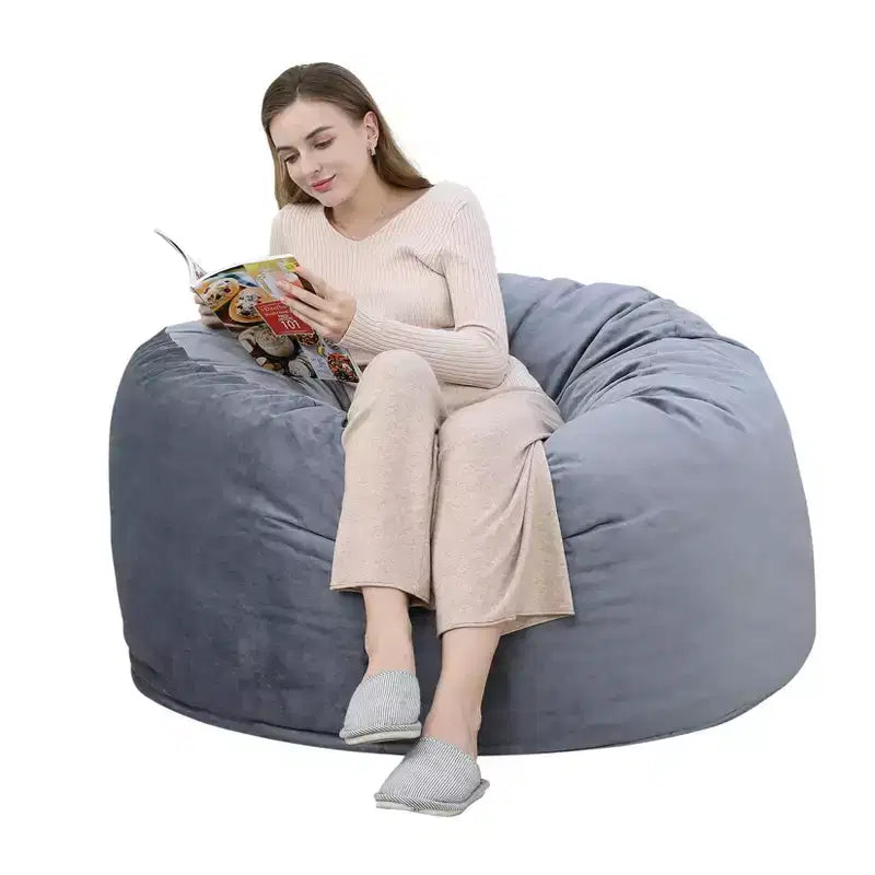 Puff con espuma viscoelástica de 1.2 m con funda de terciopelo lavable, negro