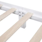 Base de cama de plataforma Queen de madera con soporte de listones de madera