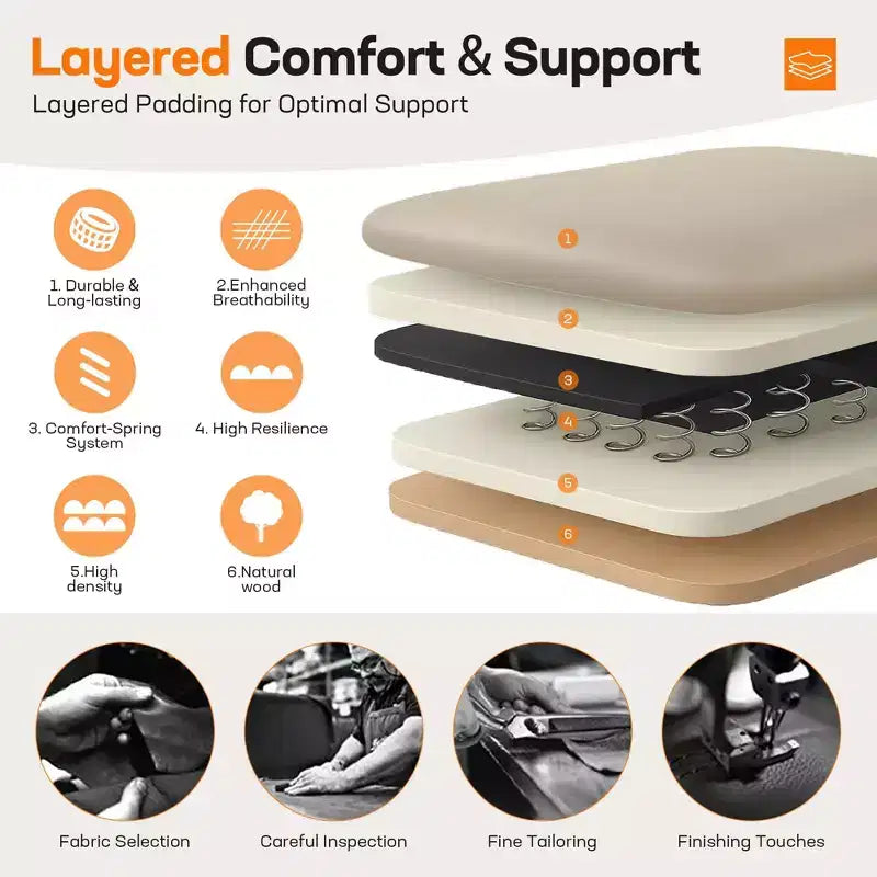 Silla de oficina ergonómica de cuero con respaldo alto, soporte lumbar de resorte y brazos abatibles