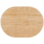 Mesa de comedor redonda extensible vintage, madera de caucho estilo rústico con extensión de 40.6 cm