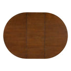 Mesa de comedor redonda extensible vintage, madera de caucho estilo rústico con extensión de 40.6 cm
