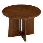 Whisen Vintage Extendable Round Dining Table, Farmhouse Kitchen Table with 16 Removable Leaf