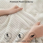 Sofá Cloud Loveseat de 86", pana beige, asiento profundo con cojines de reposabrazos anchos