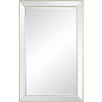 Uttermost Verne Matte Gold Edging 24 x 38 Rectangular Wall Mirror