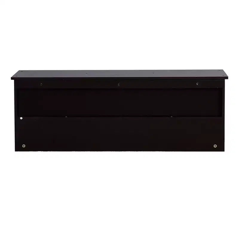 Perchero de pared con 4 ganchos dobles y estante de almacenamiento de madera para sala de estar