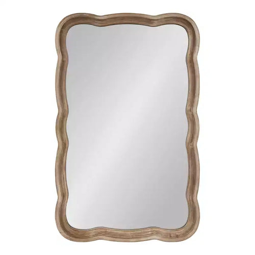 23.5 x 38 Hatherleig Scallop Wall Mirror - Kate & Laurel All Things Decor