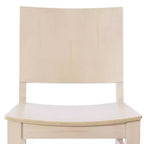 Silla de Comedor de Madera Maciza Grado Comercial Nápoles con Respaldo Curvo