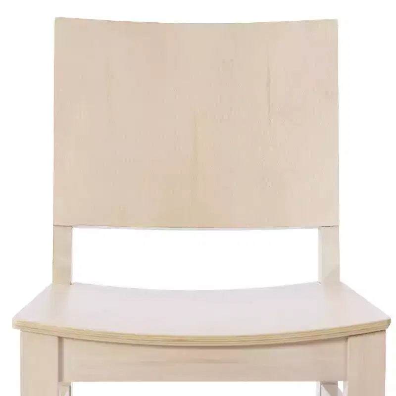 Silla de Comedor de Madera Maciza Grado Comercial Nápoles con Respaldo Curvo