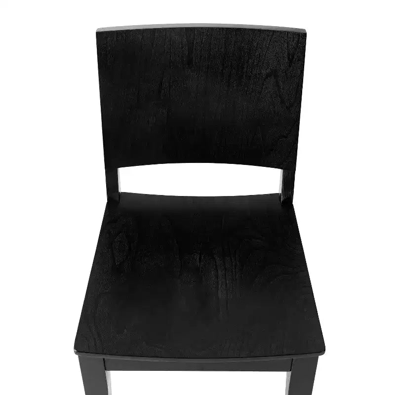 Silla de Comedor de Madera Maciza Grado Comercial Nápoles con Respaldo Curvo