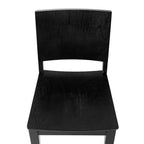 Silla de Comedor de Madera Maciza Grado Comercial Nápoles con Respaldo Curvo