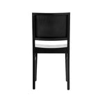 Silla de Comedor de Madera Maciza Grado Comercial Nápoles con Respaldo Curvo