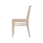 Silla de Comedor de Madera Maciza Grado Comercial Nápoles con Respaldo Curvo