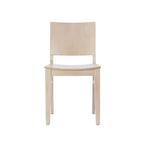 Silla de Comedor de Madera Maciza Grado Comercial Nápoles con Respaldo Curvo